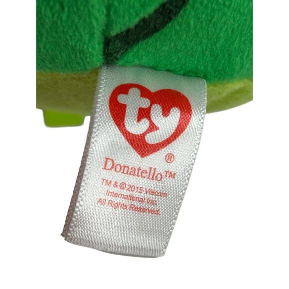 Ty Beanie Ballz Donatello TMNT Teenage Mutant Ninja Turtles New - Picture 7 of 7